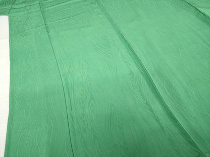 平和屋着物▽上質な色無地　単衣　木賊色　正絹　逸品　AABG7253ck