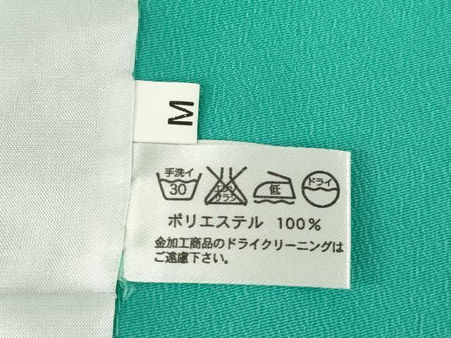平和屋着物▽色無地　単衣　花緑青色　洗える着物　AABG7259ck 平和屋着物▽色無地 単衣 花緑青色 洗える着物 AABG7259ck