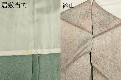 平和屋着物▽上質な小紋 単衣 霞文 三越扱い 正絹 逸品 AABG7268ck