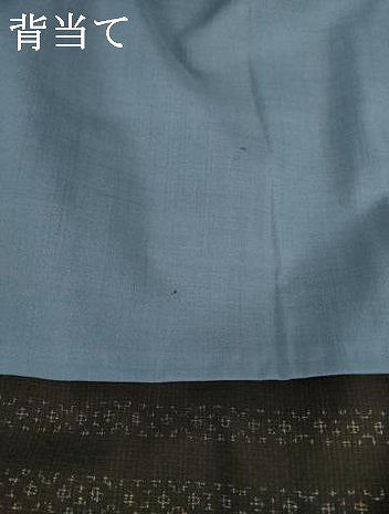 平和屋着物▽上質な紬　単衣　横段文　正絹　逸品　AABG7269ck
