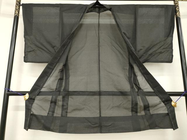 平和屋着物▽男性 長羽織 スリーシーズン 春夏秋 塵除け 蝋色 正絹 逸品 AABG7270ck