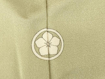 平和屋着物▽訪問着 単衣 駒刺繍 立波御所車花文 暈し染め 金彩 正絹 逸品 AABG7275ck
