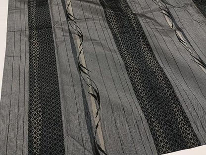 平和屋着物●上質な紬　間道　正絹　逸品　AABG7282ph