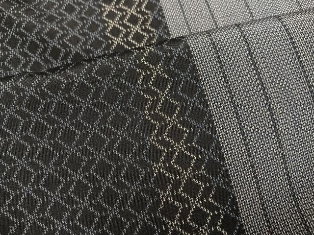 平和屋着物●上質な紬　間道　正絹　逸品　AABG7282ph