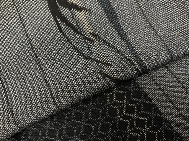 平和屋着物●上質な紬　間道　正絹　逸品　AABG7282ph
