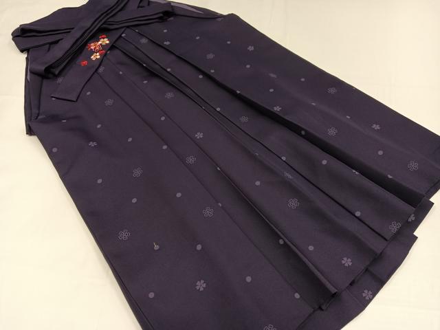 平和屋着物●世界的ファッションデザイナー　山本寛斎　kansaiブランド　女性　行灯袴　刺繍　舞桜文　洗える着物　AABG7288ph