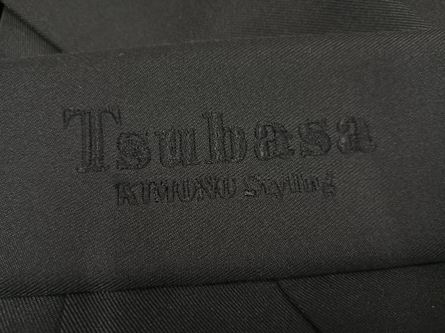 平和屋着物●女性　行灯袴　Tsubasa　刺繍　舞蝶文　黒地　銀糸　洗える着物　AABG7289ph