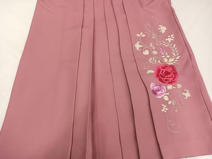 平和屋着物●ファッションブランド　hiromichi nakano　ヒロミチナカノ　女性　行灯袴　刺繍　草花文　金糸　洗える着物　AABG7291ph