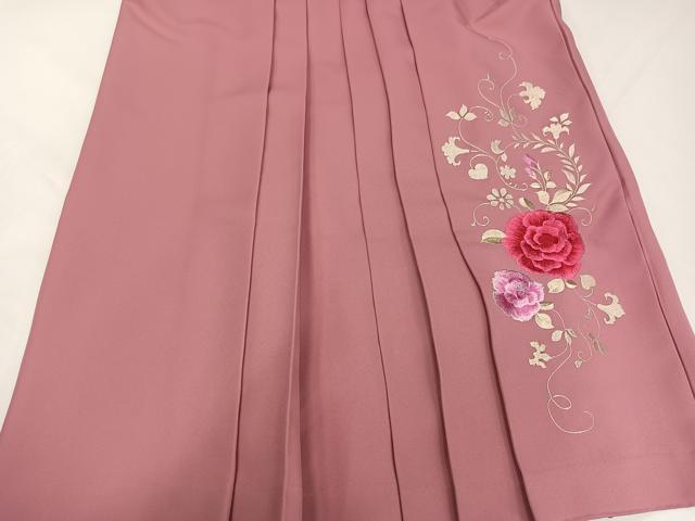 平和屋着物●ファッションブランド　hiromichi nakano　ヒロミチナカノ　女性　行灯袴　刺繍　草花文　金糸　洗える着物　AABG7291ph