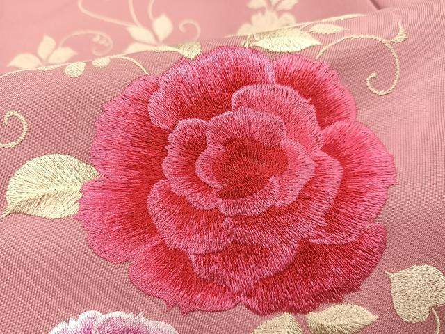 平和屋着物●ファッションブランド　hiromichi nakano　ヒロミチナカノ　女性　行灯袴　刺繍　草花文　金糸　洗える着物　AABG7291ph