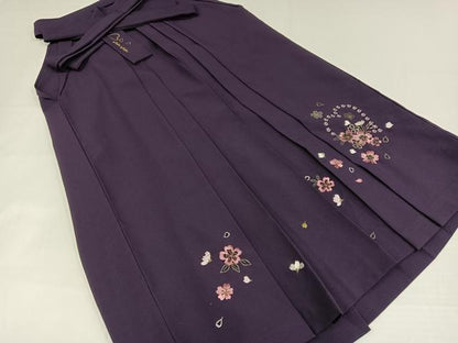 平和屋着物●「anan」ブランド　女性　行灯袴　刺繍　舞花文　金糸　洗える着物　AABG7293ph