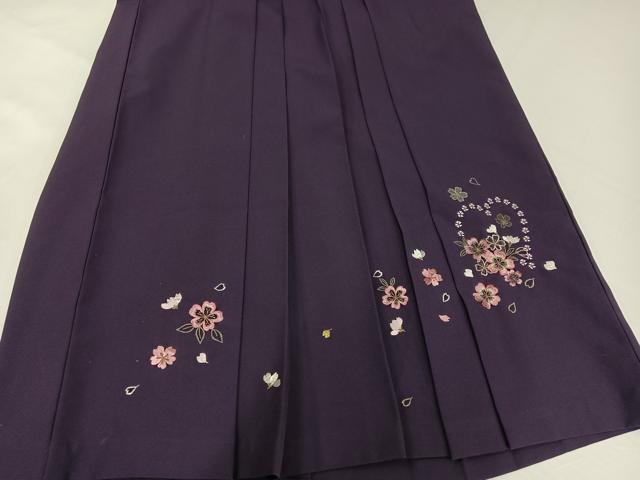 平和屋着物●「anan」ブランド　女性　行灯袴　刺繍　舞花文　金糸　洗える着物　AABG7293ph