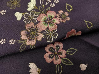 平和屋着物●「anan」ブランド　女性　行灯袴　刺繍　舞花文　金糸　洗える着物　AABG7293ph