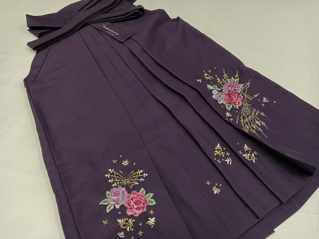 平和屋着物●藤田志穂 　女性　行灯袴　刺繍　舞花文　洗える着物　AABG7294ph