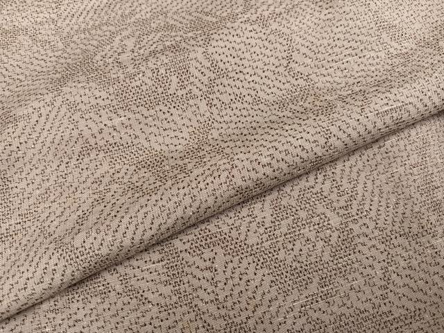 平和屋着物●上質な紬　牡丹文　正絹　逸品　AABG7296ph