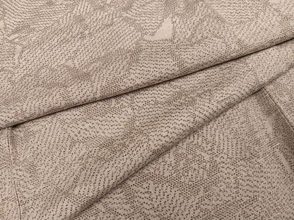 平和屋着物●上質な紬　牡丹文　正絹　逸品　AABG7296ph