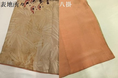 平和屋着物●アンティーク　大正ロマン　訪問着　草花文　正絹　逸品　AABG7301ph