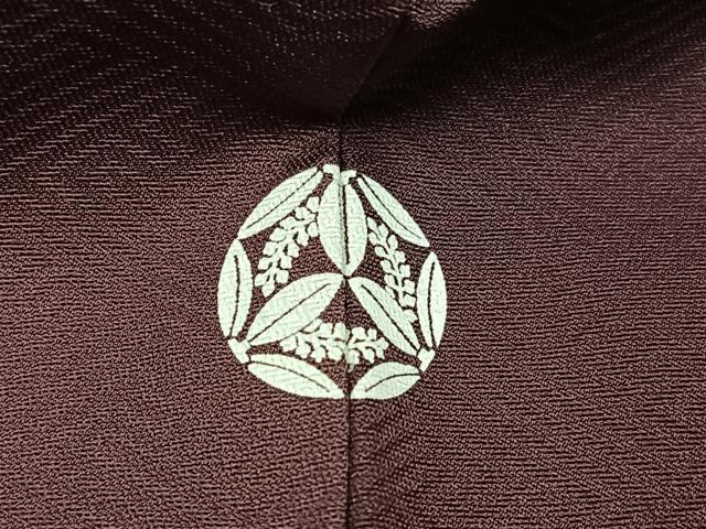 平和屋着物●訪問着　駒刺繍　雪輪桐文　暈し染め　金彩　正絹　逸品　AABG7312ph