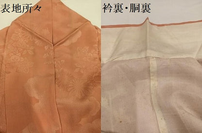 平和屋着物●アンティーク　大正ロマン　訪問着　地紙花文　金彩　正絹　逸品　AABG7313ph