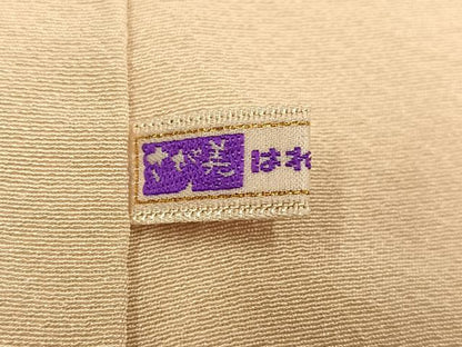 平和屋着物●訪問着　友禅　駒刺繍　草花文　さが美扱い　正絹　逸品　AABG7315ph