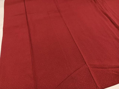 平和屋着物●上質な色無地　蘇芳色　正絹　逸品　AABG7316ph