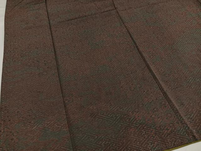 平和屋着物●人間国宝　初代六谷梅軒の息子　二代目　六谷梅軒(六谷博臣)江戸小紋　風景草花文　正絹　逸品　AABG7320ph