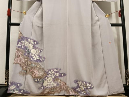 平和屋着物●十日町　名門　滝泰謹製　訪問着　辻が花　絞り　正絹　逸品　AABG7322ph