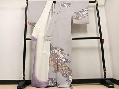平和屋着物●十日町　名門　滝泰謹製　訪問着　辻が花　絞り　正絹　逸品　AABG7322ph