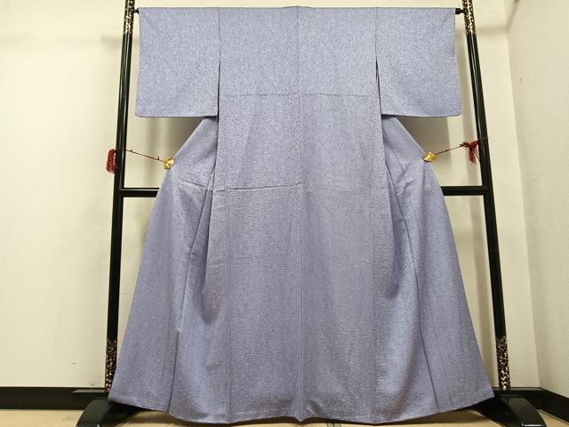平和屋着物●上質な色無地　唐草地紋　蘇色　正絹　逸品　AABG7324ph