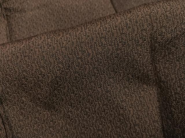 平和屋着物●男性　馬乗り袴　黒茶色　正絹　逸品　AABG7328ph