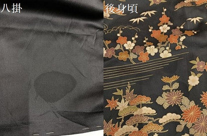 平和屋着物●訪問着　駒刺繍　松竹梅文　金彩　上代35万　仮絵羽　正絹　逸品　未使用　AABG7338ph