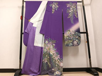 平和屋着物●豪華振袖　作家物　辻が花　絞り　暈し染め　正絹　逸品　AABG7347ph