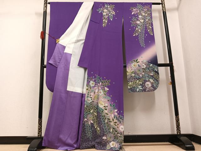 平和屋着物●豪華振袖　作家物　辻が花　絞り　暈し染め　正絹　逸品　AABG7347ph