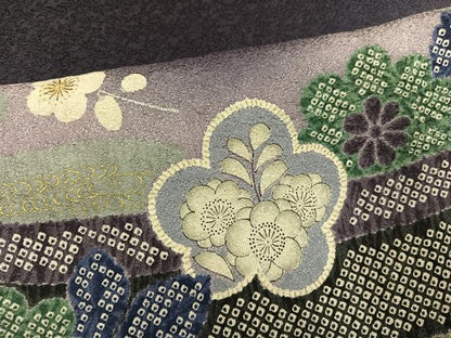 平和屋着物●訪問着　流水梅文　暈し染め　正絹　逸品　AABG7348ph