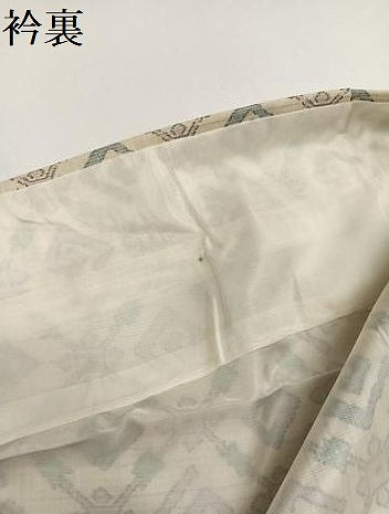 平和屋着物●上質な紬　蜀江文　正絹　逸品　未使用　AABG7358ph
