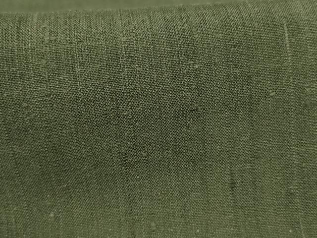 平和屋着物＊夏物 色無地 紗紬 麹塵色 正絹 逸品 未使用 AABG7362jd