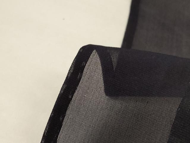 平和屋着物＊夏物 小紋 紗 刺繍 風景舞鳥文 正絹 逸品 未使用 AABG7365jd
