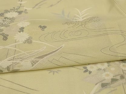 平和屋着物＊夏物　訪問着　絽　風景草花文　正絹　逸品　未使用　AABG7380jd