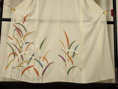 平和屋着物＊夏物 訪問着 絽 枝葉文 正絹 逸品 AABG7383jd