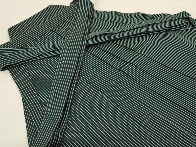 平和屋着物＊夏物 男性 行灯袴 縞 正絹 逸品 AABG7385jd