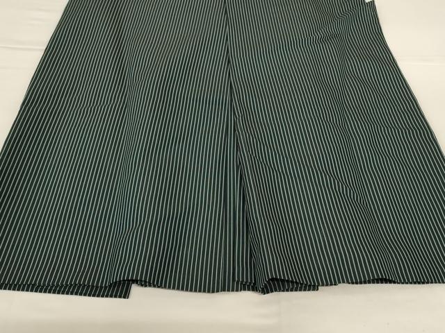 平和屋着物＊夏物 男性 行灯袴 縞 正絹 逸品 AABG7385jd