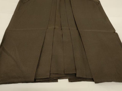 平和屋着物＊夏物　男性　馬乗り袴　縞　正絹　逸品　AABG7386jd