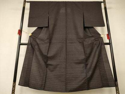 平和屋着物＊夏物 紗紬 絣柄 正絹 逸品 AABG7390jd
