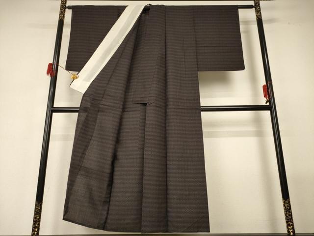 平和屋着物＊夏物 紗紬 絣柄 正絹 逸品 AABG7390jd