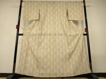 平和屋着物＊夏物 本場大島紬 夏大島 160亀甲 幾何学文様 正絹 逸品 AABG7396jd