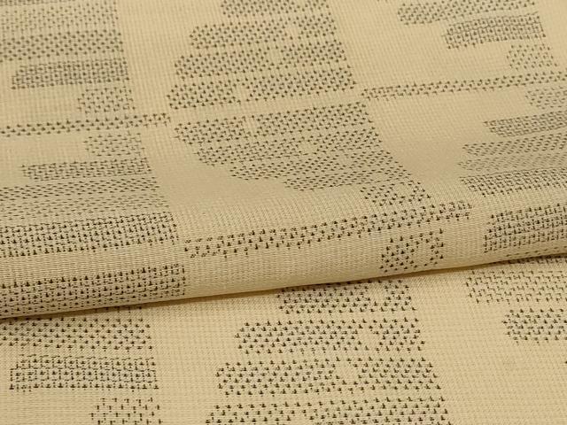 平和屋着物＊夏物 本場大島紬 夏大島 160亀甲 幾何学文様 正絹 逸品 AABG7396jd