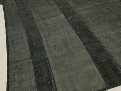 平和屋着物＊夏物 本場大島紬 夏大島 幾何学文様 正絹 逸品 AABG7397jd