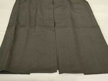 平和屋着物＊夏物 男性 行灯袴 縞 正絹 逸品 AABG7400jd