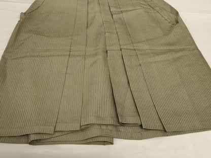 平和屋着物＊夏物 男性 行灯袴 縞 正絹 逸品 AABG7401jd