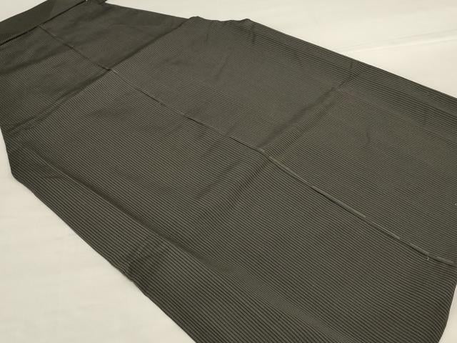 平和屋着物＊夏物 男性 行灯袴 縞 正絹 逸品 AABG7402jd